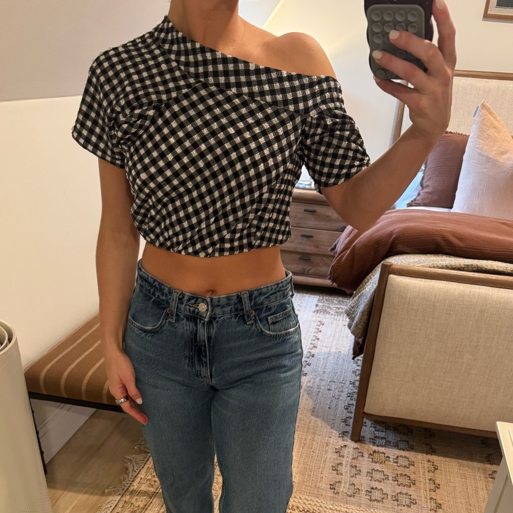 Gingham Crop Top